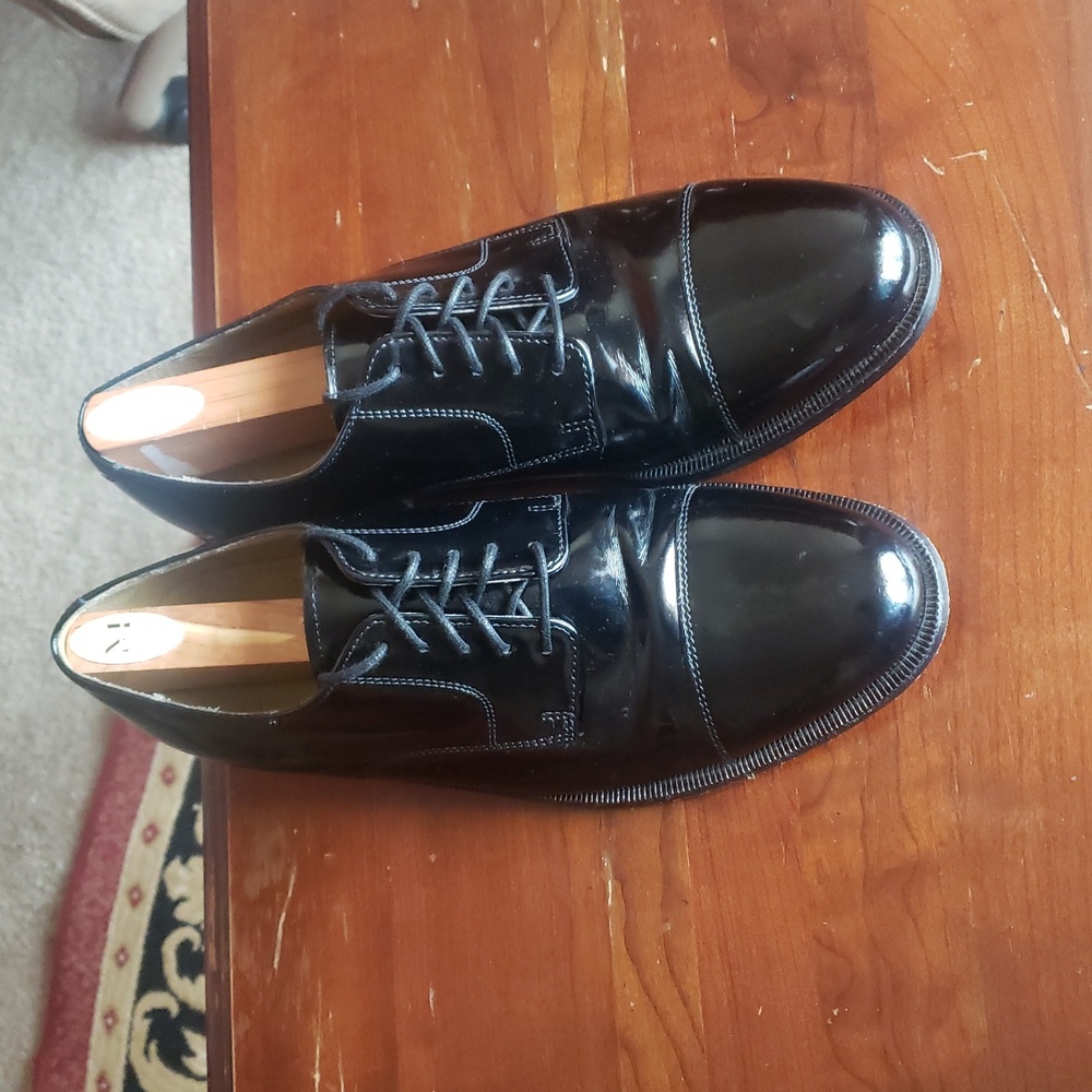Cole Haan Black Patent Leather Oxfords